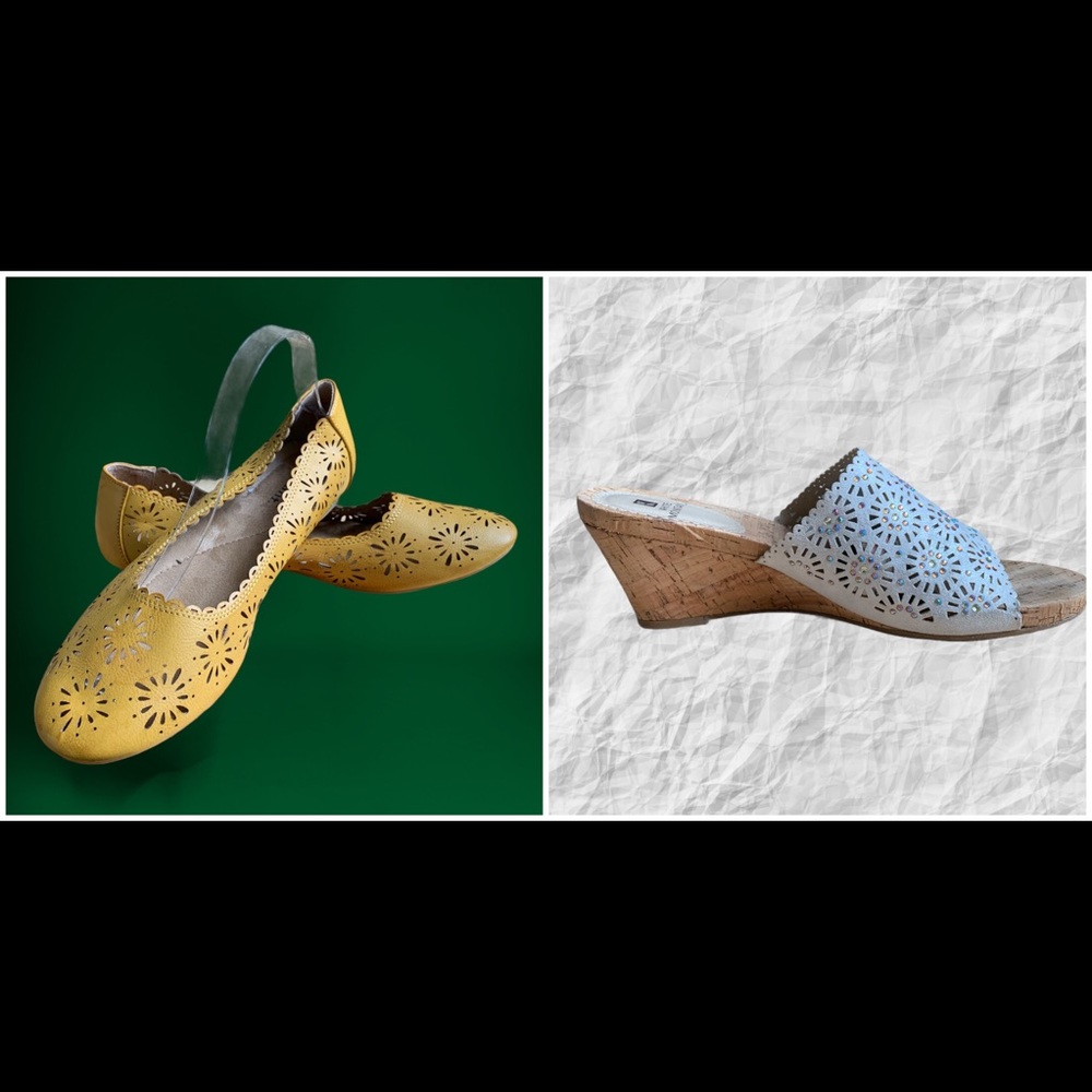 💜Special Bundle: Two pairs of White Mt. shoes 💜